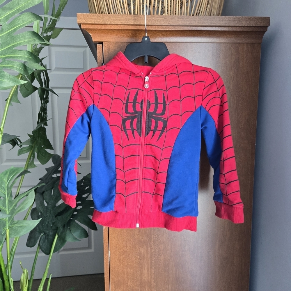 Red and Blue Spider Hero Kids Costume And Plush Toy - Picture 2 of 7